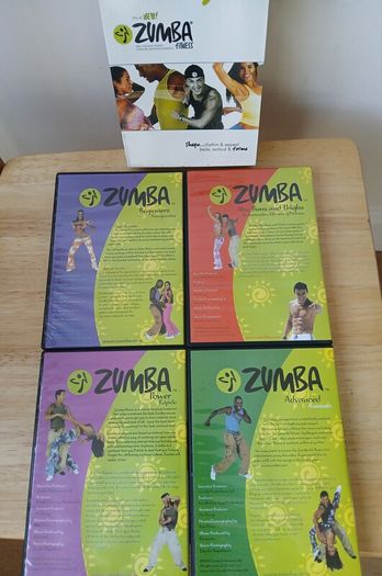 Zumba Fitness 4 Volume DVD Set - Beginners, Power, Advanced, Abs Buns & Thighs