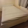 PRICE DROP - IKEA White Double Bed Frame with Slatted Base Image 2