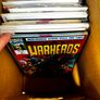 DC, Marvel Long Comic Box w 290 comics for Sale Image 2