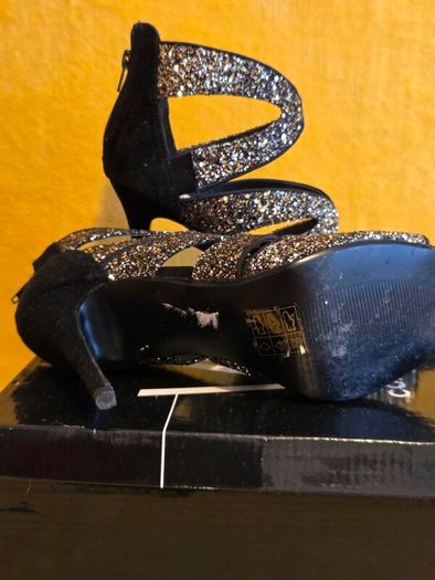 Gold encrusted heels by Wallis UK, size 7