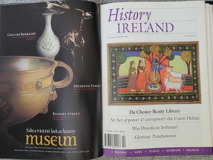 History Ireland Magazine 12 Issues 1999 to 2001 with Official Binder