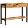 Sideboard with 3 Drawers 110x35x75 cm Solid Mango Wood Image 10