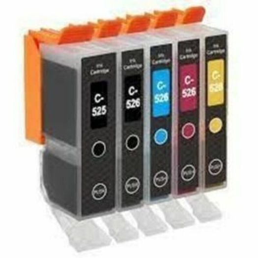 Set of 5 Ink Cartridges Canon PGI-525 & CLI-526
