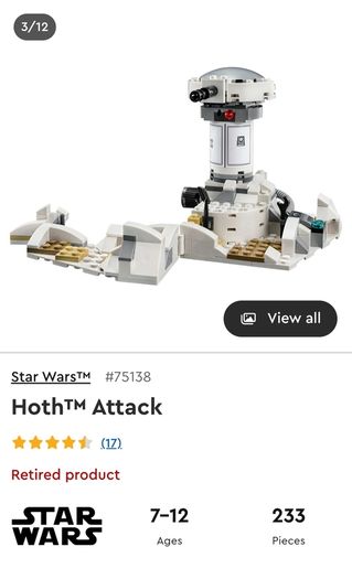 90 Euro Each!! - Lego Star Wars - Retired Sets
