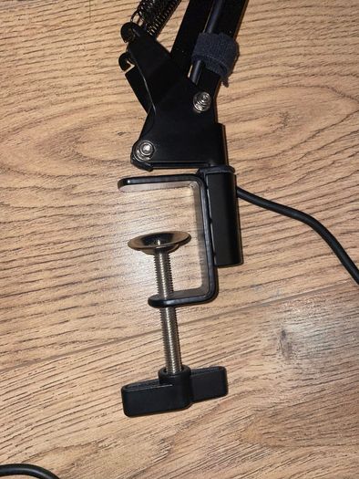 Microphone with arm