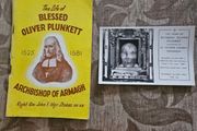 A Real Photograph Postcard Of The Head Of Blessed Oliver Plunket. Circa 1950s Plus 1965 Book The Life If Blessed Iliver Plunket. See Photos For Condition.