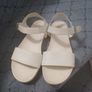 Clarkes  White LeatherSandles (W) Size 5 Image 2
