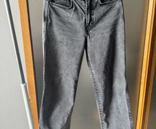 H&M Grey Straight Fit Jeans - Size 34