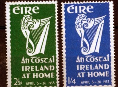 1953 Ireland An Tostal (Ireland at Home) Commemorative Stamps Mint Never Hinged (MNH)