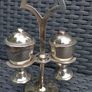 Vintage Salt/Pepper Shaker in Stand Image 7