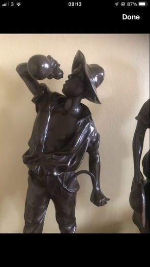 Antique Solid Bronze Statues
