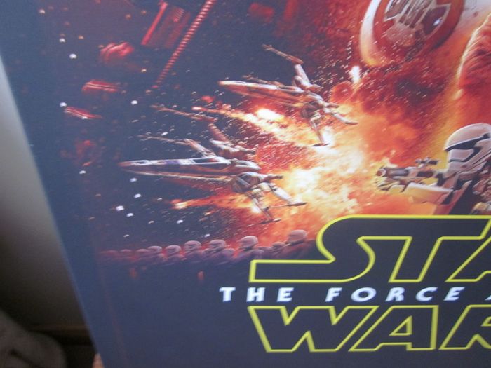 Large Star Wars The Force Awakes Print on Canvas Poster New