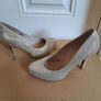 M&S high heels gold size 5 Image 3
