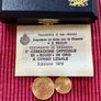 San Marino 1978 Gold Coins 2 & 1 Scudi Set Rare Image 5