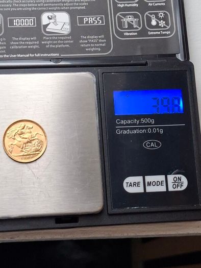 Gold half sovereign 1905
