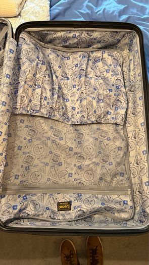 XL Lucas and L Antler suitcases