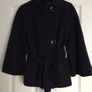 NEXT.. Ladies Navy Print Batwing Coat (size 10) Image 6