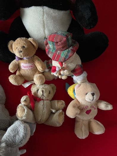 Selection of soft toys, 12 in total