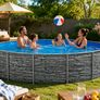 Round Steel Frame Swimming Pool Image 2