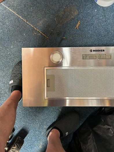 Intergrated cooker hood fan