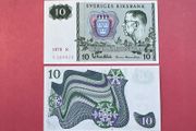 Sweden. 10 Kronor  1979  Pick  51i.  ( Uncirculated )