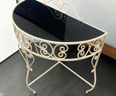 Vintage Console / Demi Lune Table