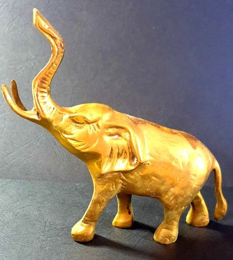 Vintage Brass Elephant