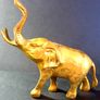 Vintage Brass Elephant Image 9
