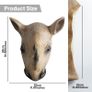 Rhino Mask Head Animal Latex Full Head Realistic Masks Fancy Dress for Halloween Carnival Costume Party,Brown,M Image 5