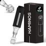 HAMINOS Derma Roller with Reservoir for Hair, Beard, Skin, Lips, Wrinkles, Stretch Marks, Hyperpigmentation - Instant Serum Application, 105 Titanium Needles 0.25 mm Image 4