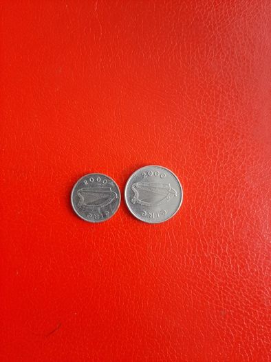 2000 Irish 5p and 10p