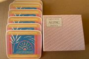 Vintage 1980s Coasters x 6 Creations Alpac France