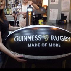 Giant Guinness Made For More Inflatable Rugby Ball 44 inch Long Pub Bar Man Cave