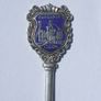 ISCON STEEL (Durgapur, India) - a rare commemorative enamelled silver spoon (c.1956). Hand-made. Image 5