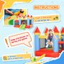 Kids Bouncy Castle Inflatable Trampoline Slide Pool Basket for Kids Age 3-10, 3 x 2.75 x 2.1m Image 5