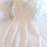 Off White Mini Dress - Size 6-8 Image 8