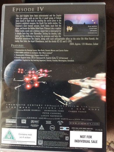 Star Wars Trilogy Four Disc DVD Set