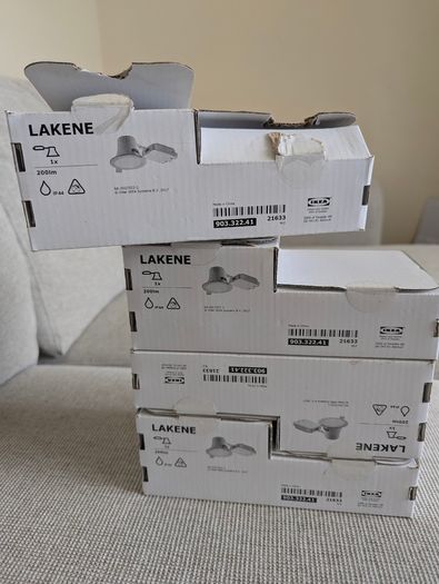 Genuine IKEA LAKENE LED Recessed Spotlights - 4 New & Unused Lights - Discontinued Model