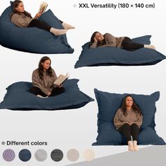Corduroy big bean bag (bed, armchair, pouffe)