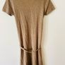 Massimo Dutti Wool and Cashmere Knit Dress Beige Belted Dress Size M Image 5