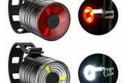 200LM LED Bicycle Front Rear Lighting Taillight Headlight Warning Light Riding Bike Accessories