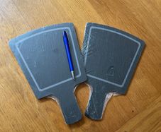 2 x serving slate plater