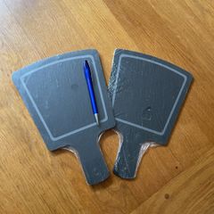 2 x serving slate plater