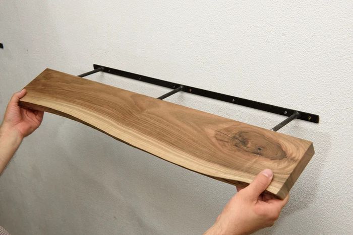 Solid Walnut & Oak Floating Shelves Made to Measure Free Delivery Ireland