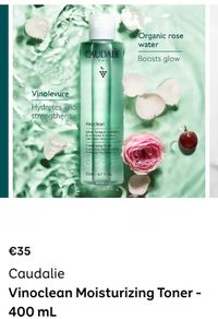 Caudalie Vinoclean Moisturizing Toner 400ml