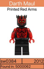 Lego minifigure Darth Maul sw0384 - 2012