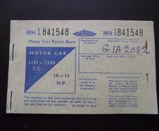 GB Vintage Motor Fuel Ration Book