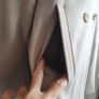 M&S wool and cashmere mix light taupe longline coat with detachable luxurious faux fur collar Sz 12 L (Fit 14-16UK) Image 4
