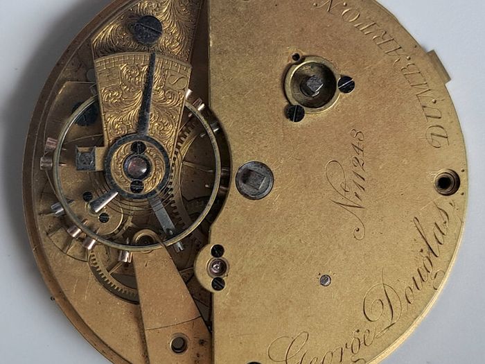Scottish Fusee Lever Movement - Douglas, Dunbarton