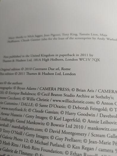 Mick Jagger,The Photo book,2011